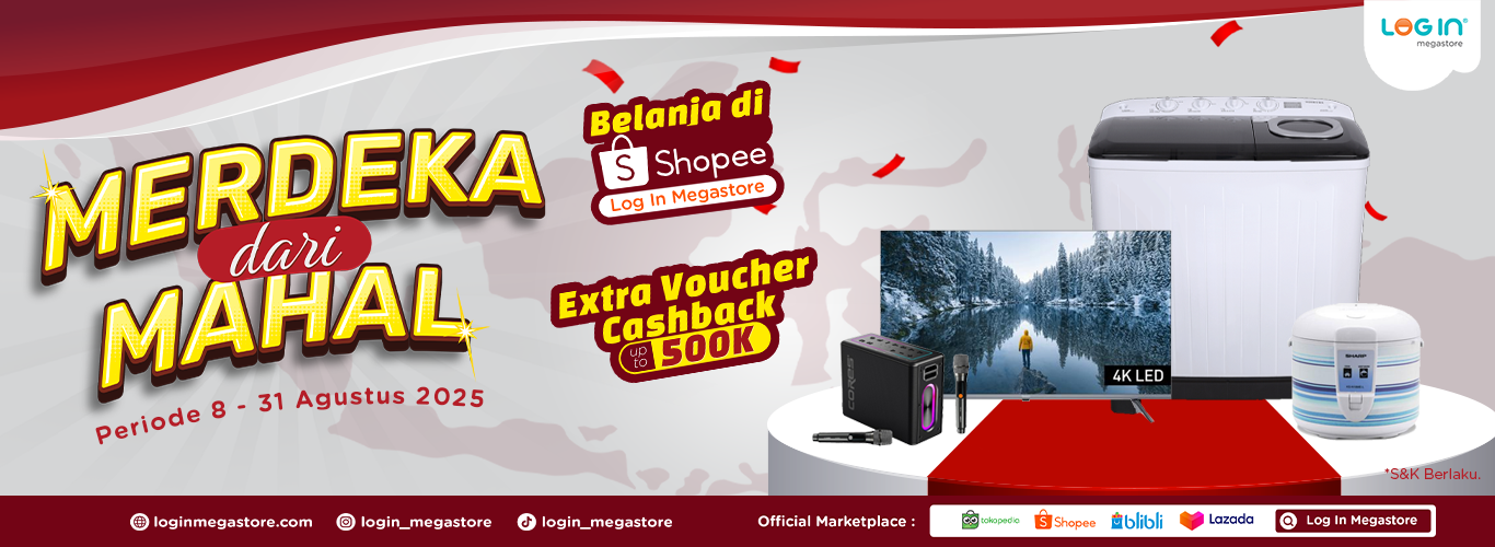 Banner Merdeka Dari Mahal - Login Megastore